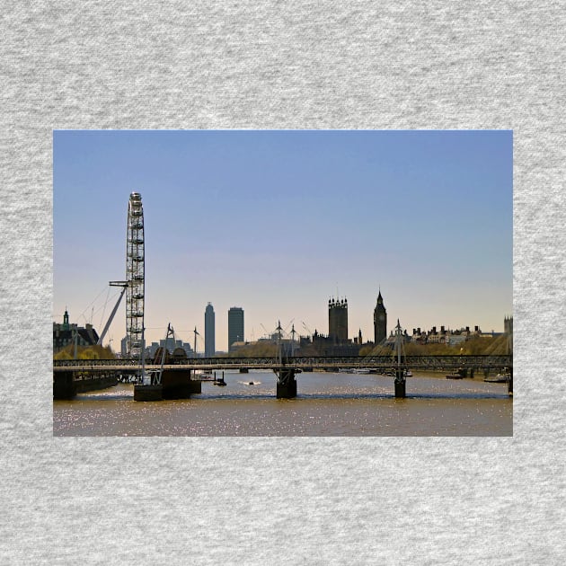 London Eye Houses of Parliament England by AndyEvansPhotos